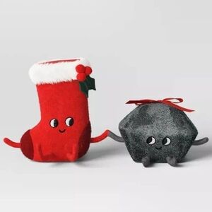 Felt Stocking and Coal Christmas Figurine Set - Wondershop